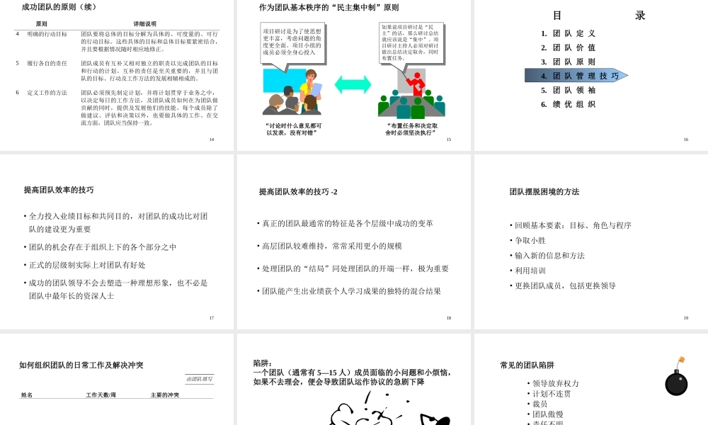 高效团队建设方案
