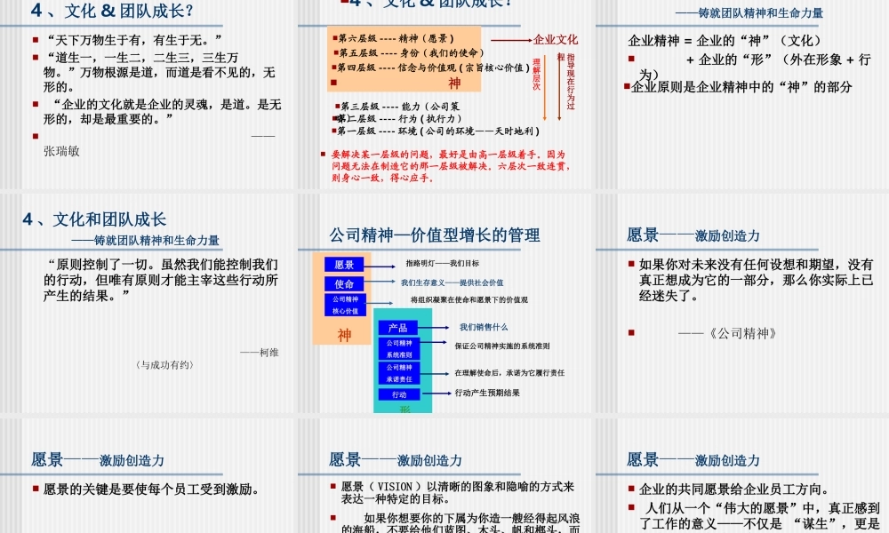人、文化和团队建设