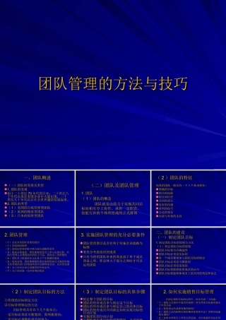 团队管理的方法和技巧