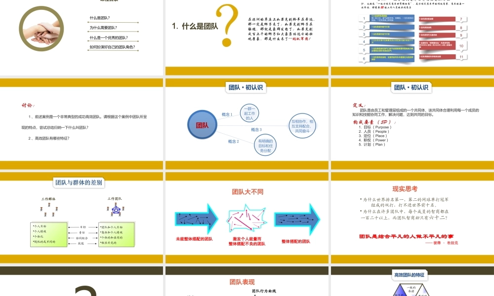 团队合作与团队建设