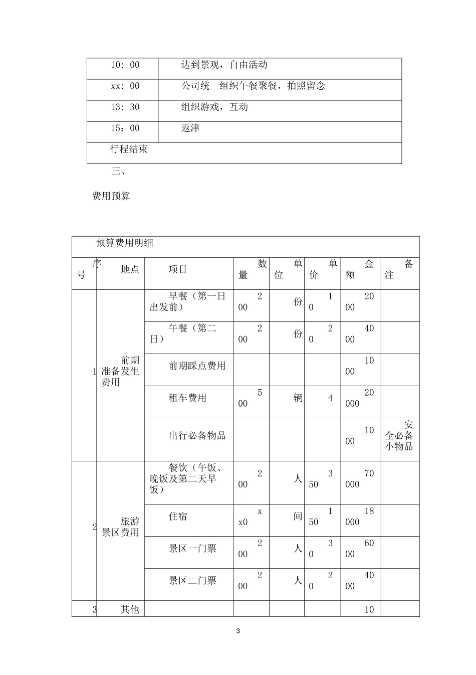 一日游策划方案_第3页