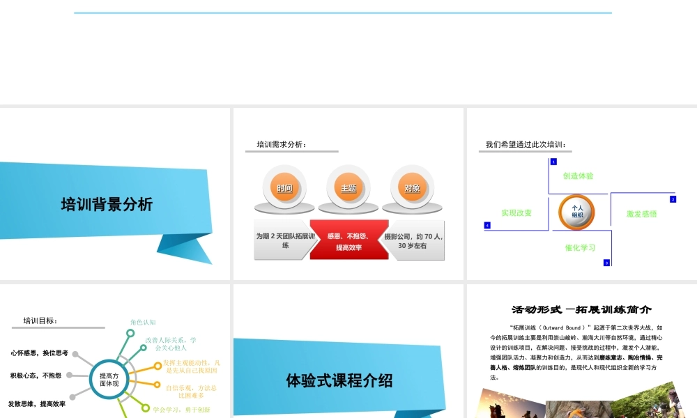 “团队建设”培训方案