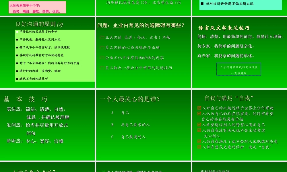 管理沟通与团队建设培训