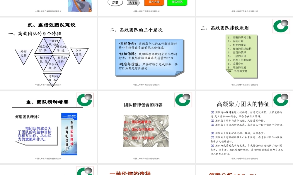 国寿财团队建设(方案)
