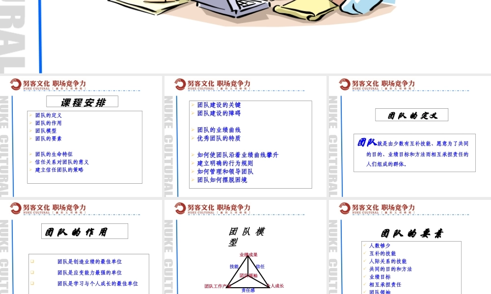 团队建设培训教案