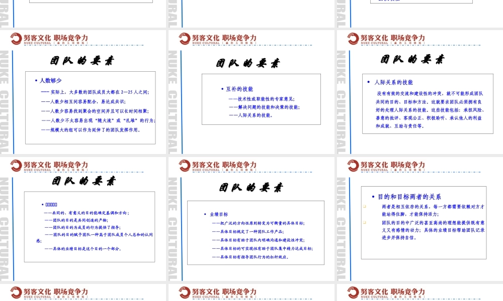 团队建设培训教案