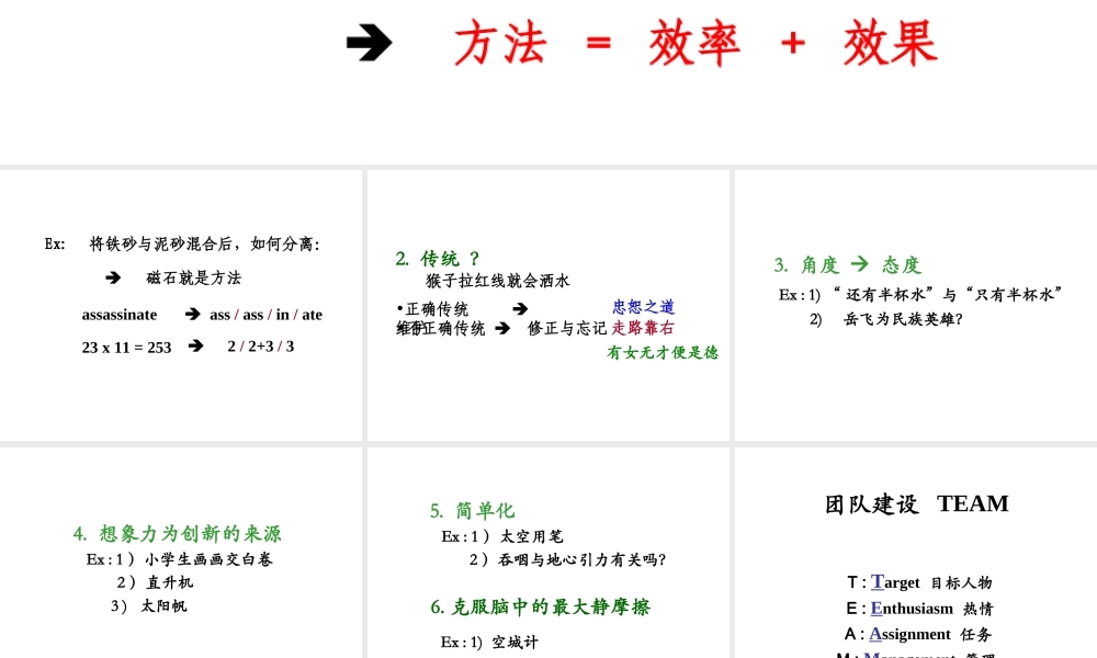 团队建设培训教程