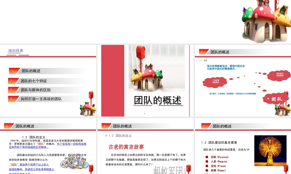 团队建设培训课件