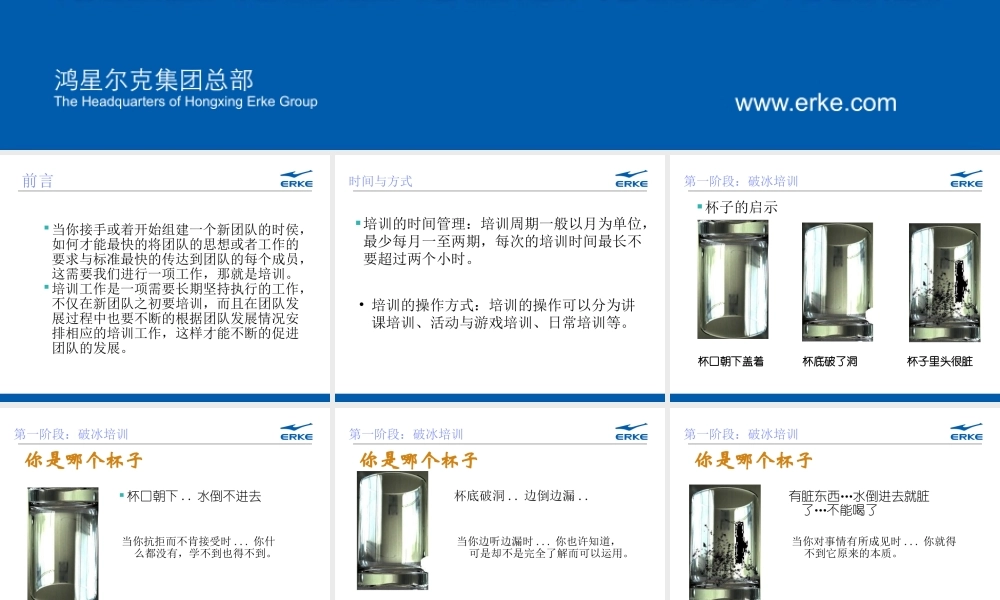 团队建设培训内容简要说明