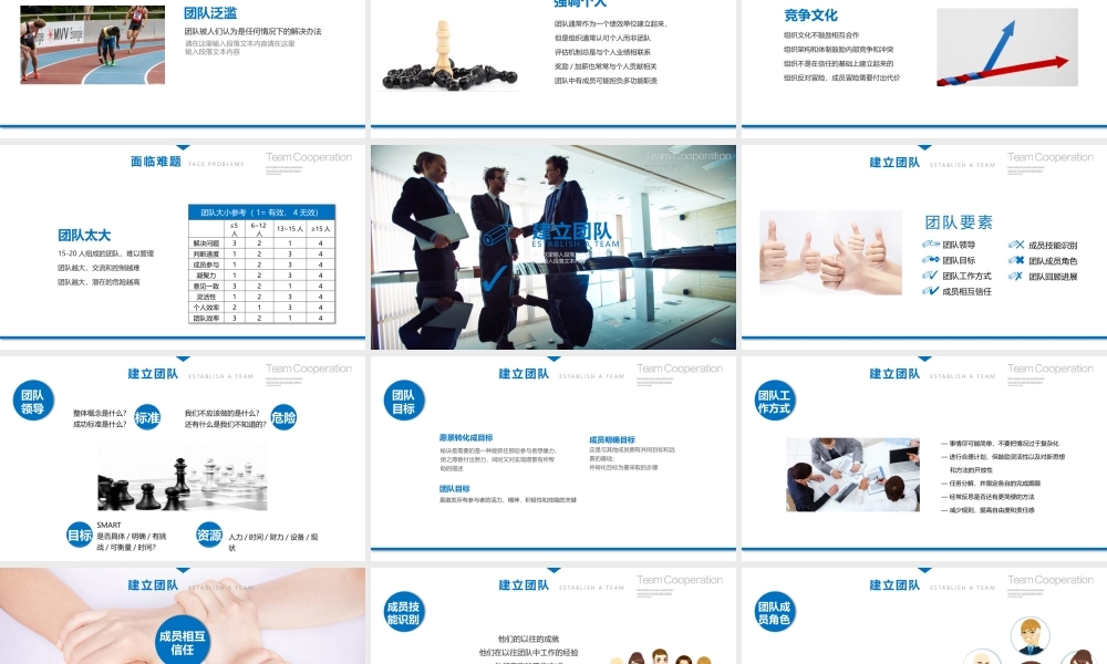 团队建设与管理培训课件欧美简约风模板