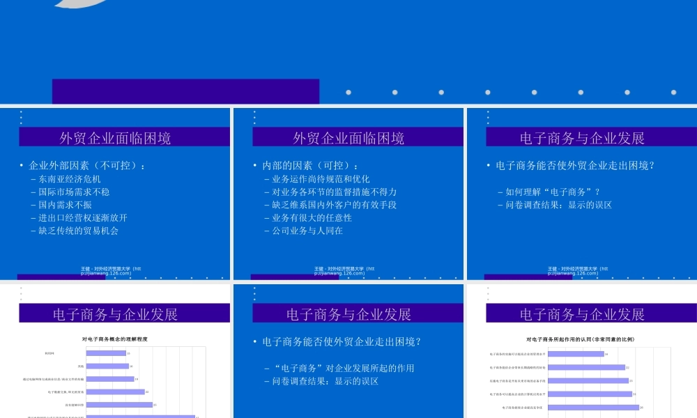 电子商务－现代化贸易手段