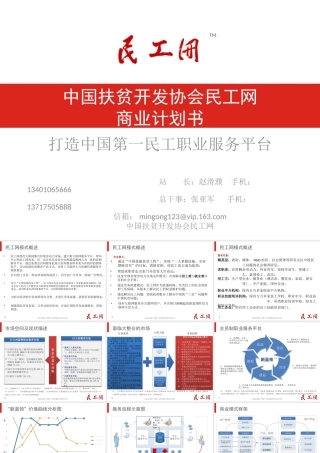 中国扶贫开发协会民工网商业计划书