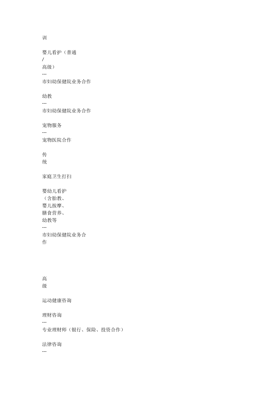 家政服务公司(运营计划书)_第3页