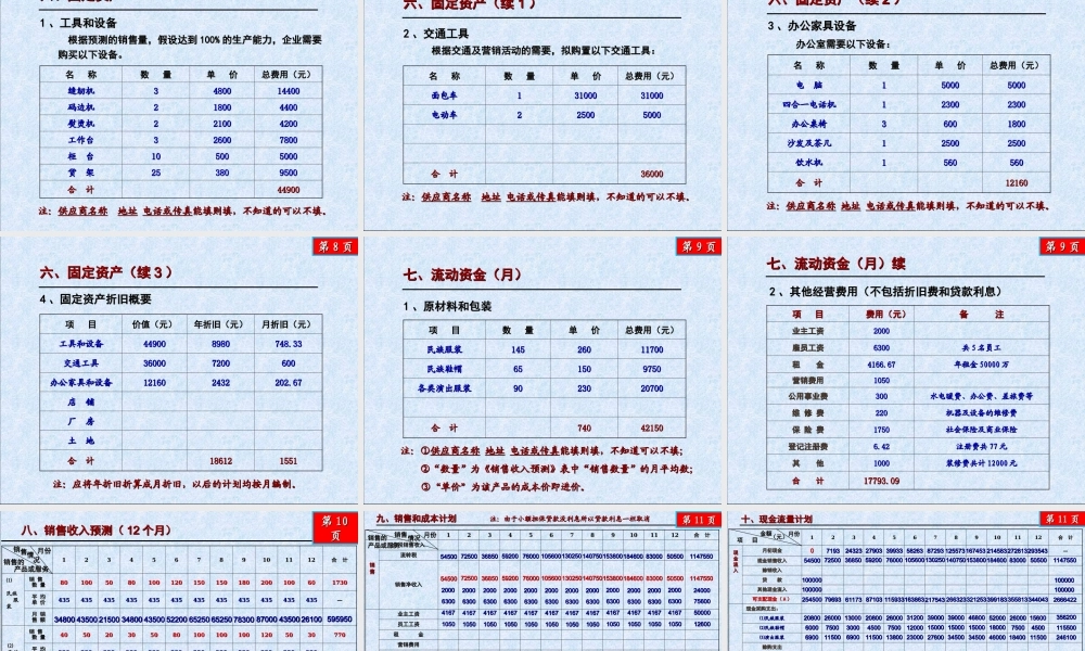 SYB创业计划书案例