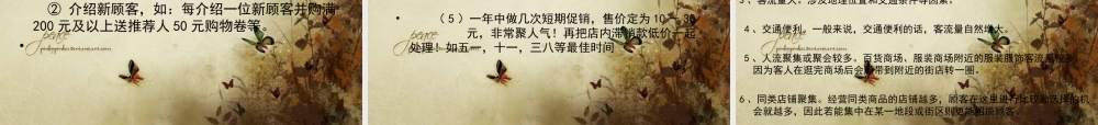 服装店创业计划书PPT(共-30张)