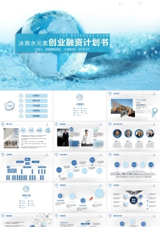 冰爽水元素创业融资计划书
