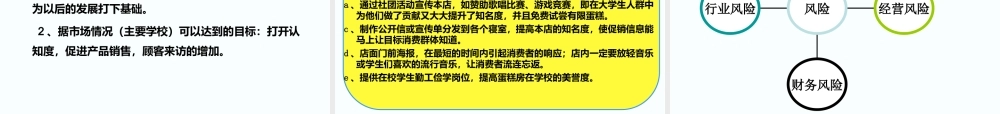 DIY蛋糕店创业项目计划书探素