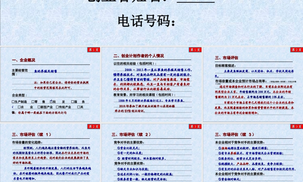 SYB-养鱼计划书