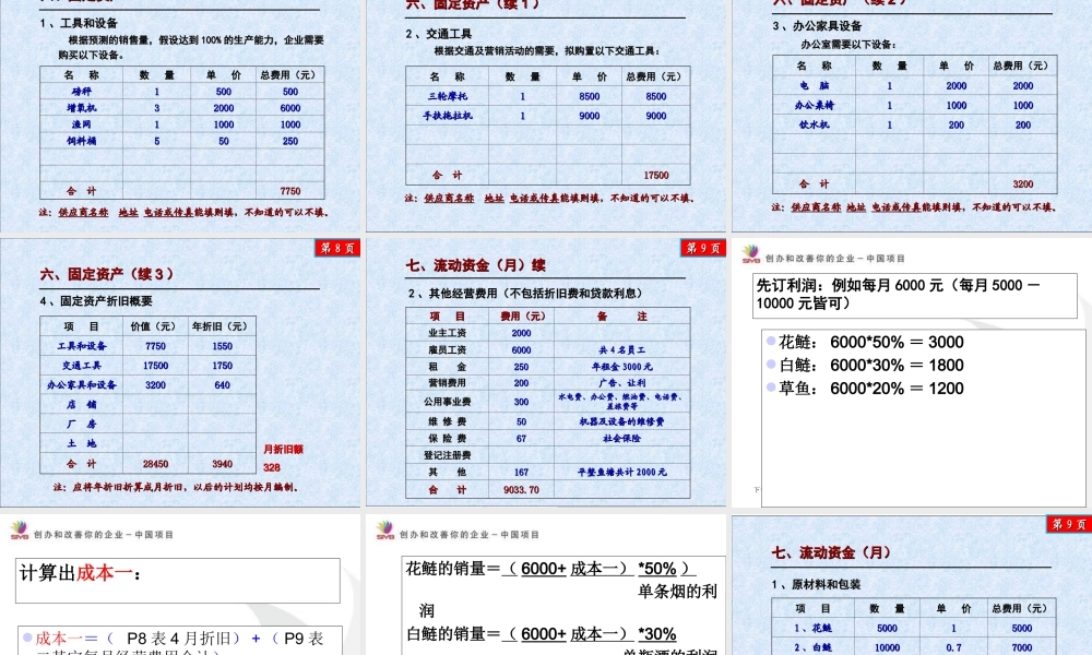 SYB-养鱼计划书