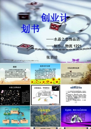 水晶饰品店创业策划书