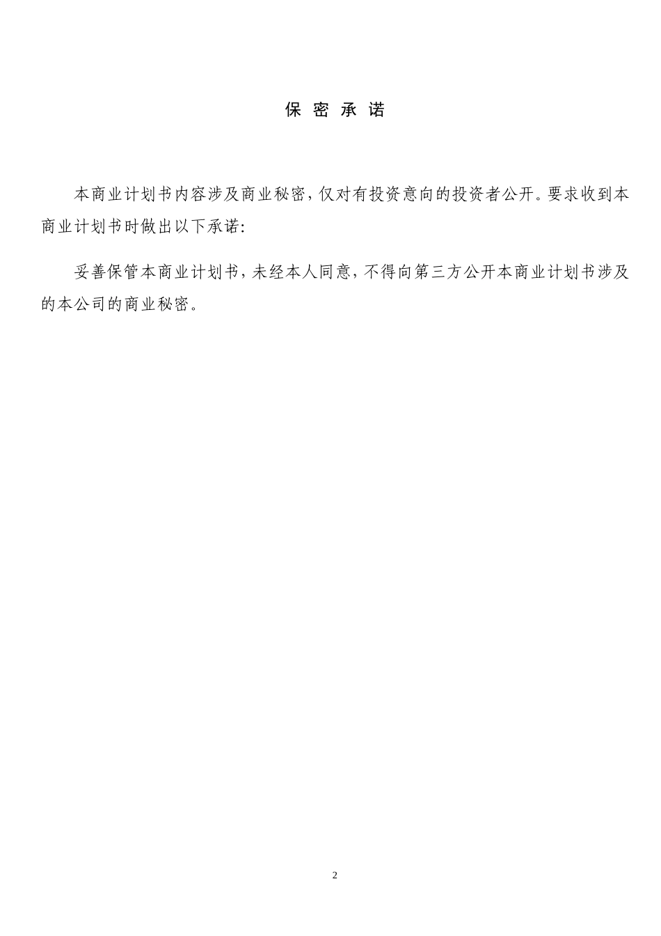 项目投资计划书_第2页