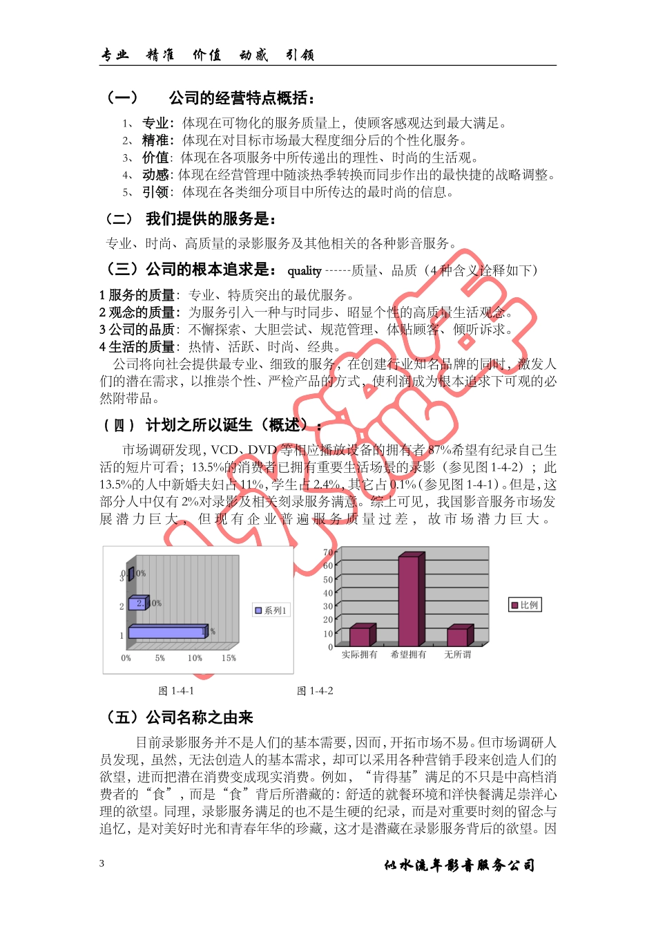 似水流年影音公司商业计划书_第3页