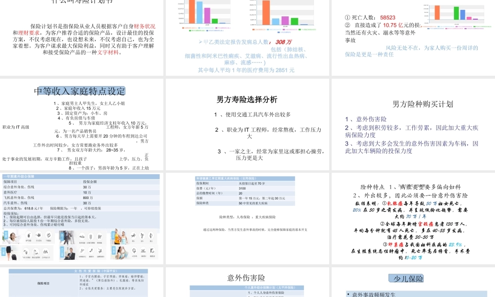 寿险计划书