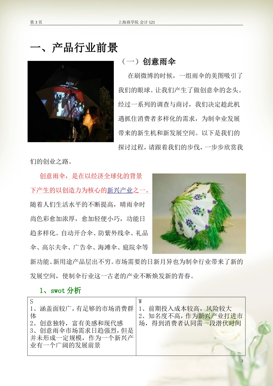 酷德创意伞创业策划书_第3页