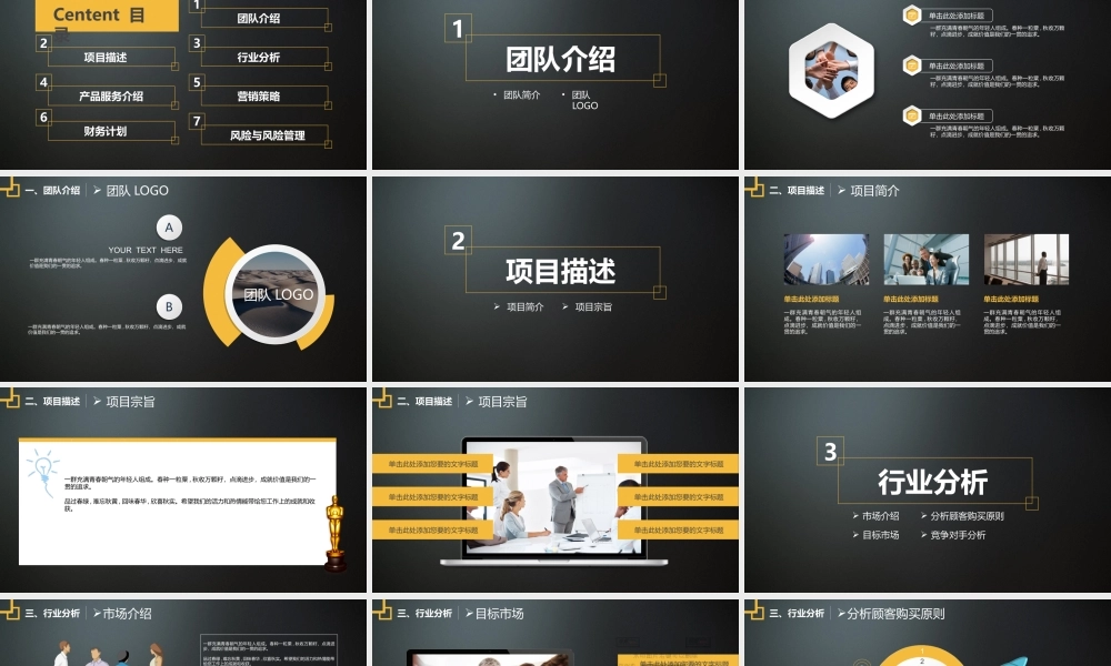 商业创业计划书-ppt