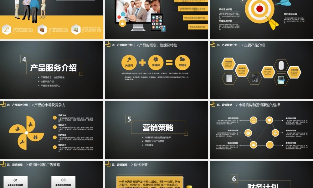 商业创业计划书-ppt