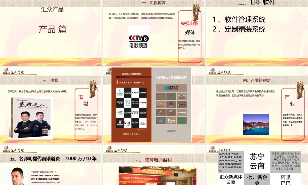 上海华装联盟商业计划书