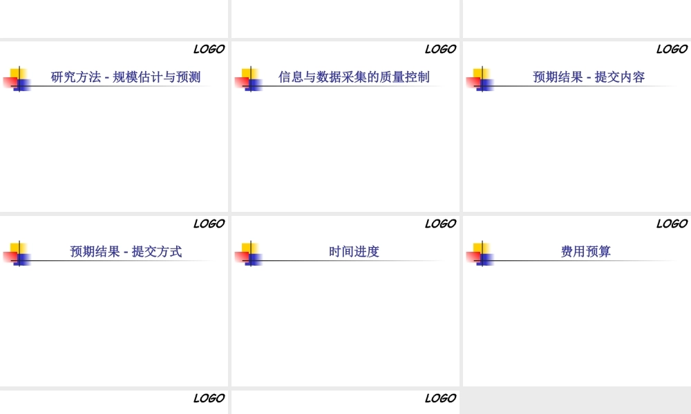 项目计划书PPT模板