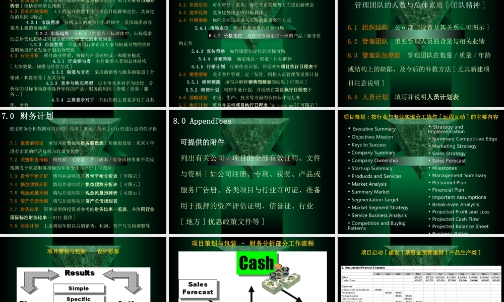 兆联公司与融资项目策划业务介绍