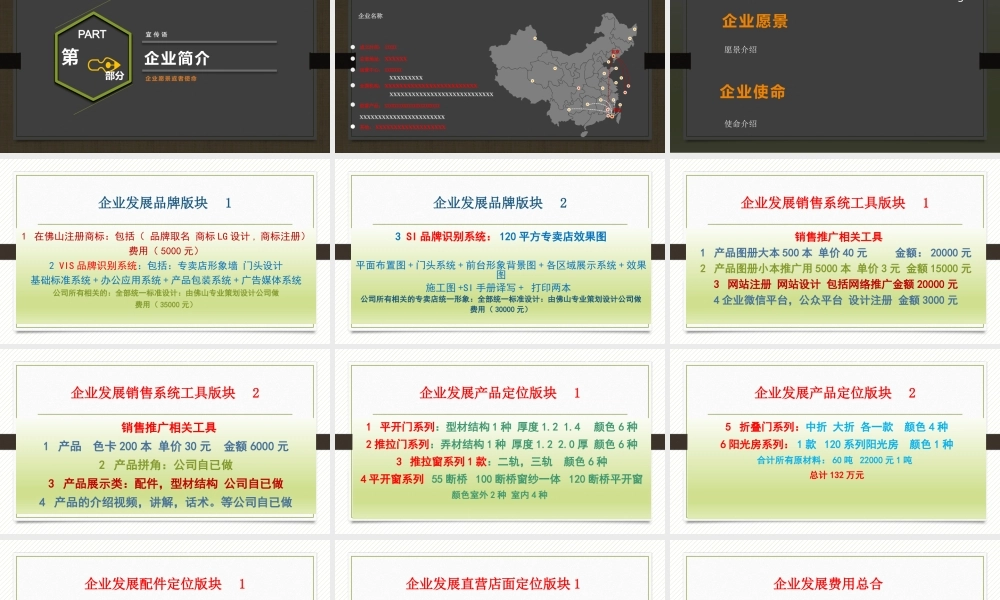 门窗商业计划书