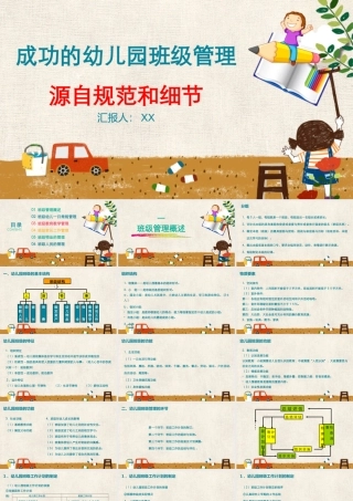 幼儿园一日常规班级管理教师培训课件（104页）