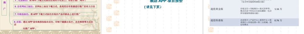 酒店APP项目策划方案