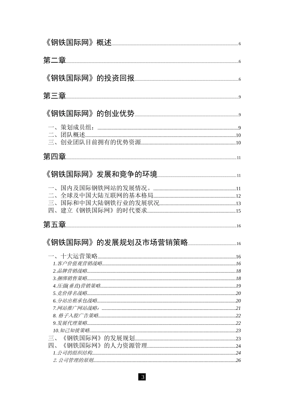 钢铁国际网高商业计划书(1)_第3页