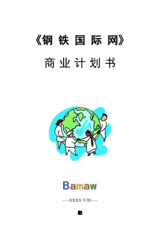 钢铁国际网高商业计划书