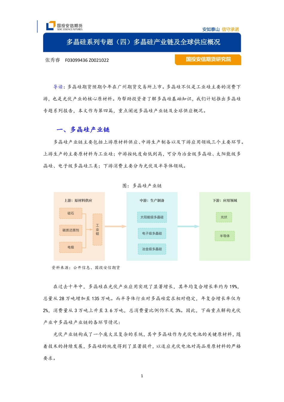 202408-多晶硅系列专题（四）多晶硅产业链及全球供应概况_第1页