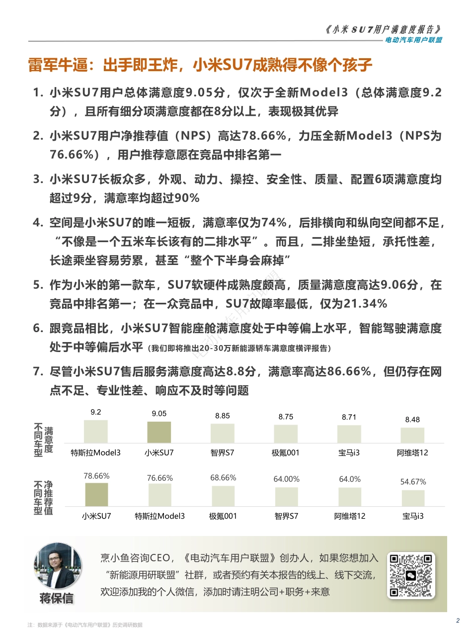小米SU7用户满意度报告_第2页