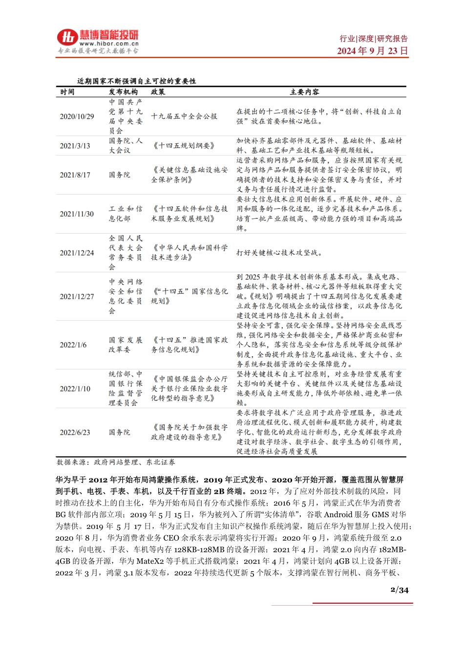 鸿蒙深度：研发缘起、系统优势、商业模式、最新进展、产业链及相关公司深度梳理_第2页