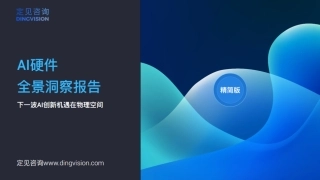 202439-人工智能行业AI硬件全景洞察报告：下一波Al创新机遇在物理空间