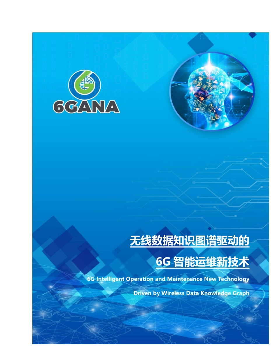 无线数据知识图谱驱动的6G智能运维新技术白皮书_第1页