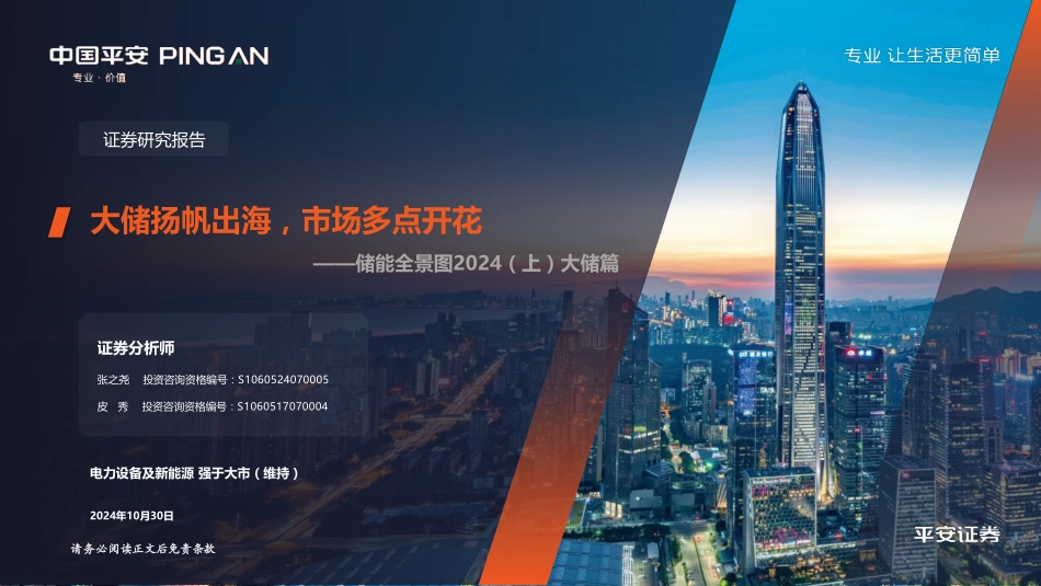 储能全景图2024（上）大储篇：大储扬帆出海，市场多点开花_第1页