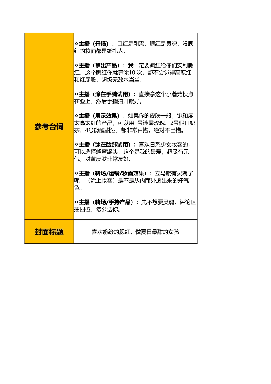 【彩妆】彩妆直播脚本_第2页
