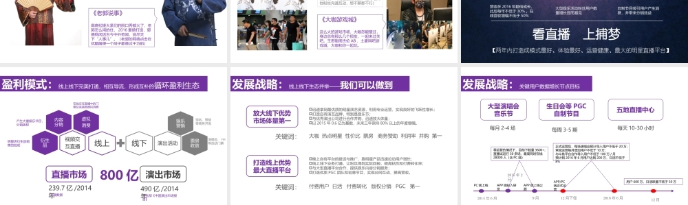 明星粉丝交互直播互动平台 大型明星粉丝经济生态项目创办商业计划书(页)PPT
