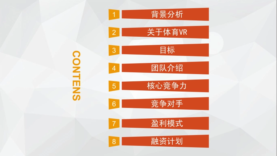 体育VR直播 融资商业计划书_第2页