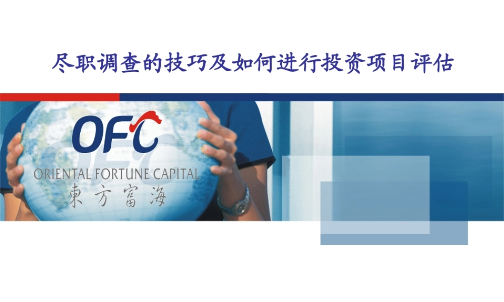 尽职调查的技巧及如何进行投资项目评估