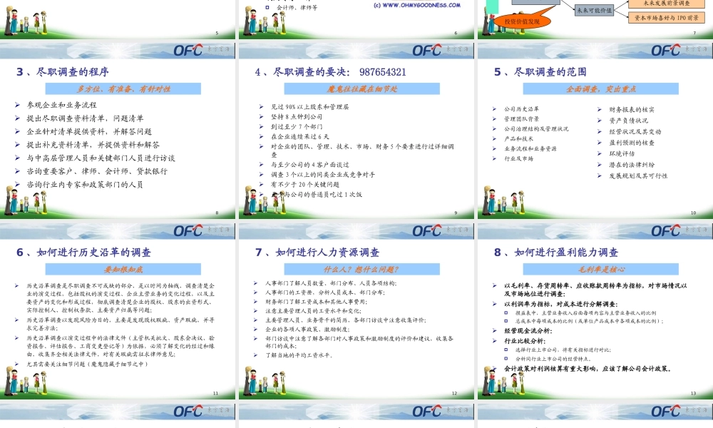 尽职调查的技巧及如何进行投资项目评估