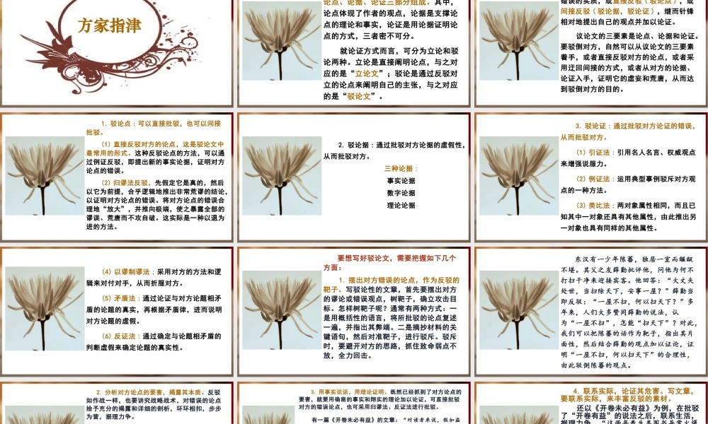 驳论文写作指导 （全国通用）